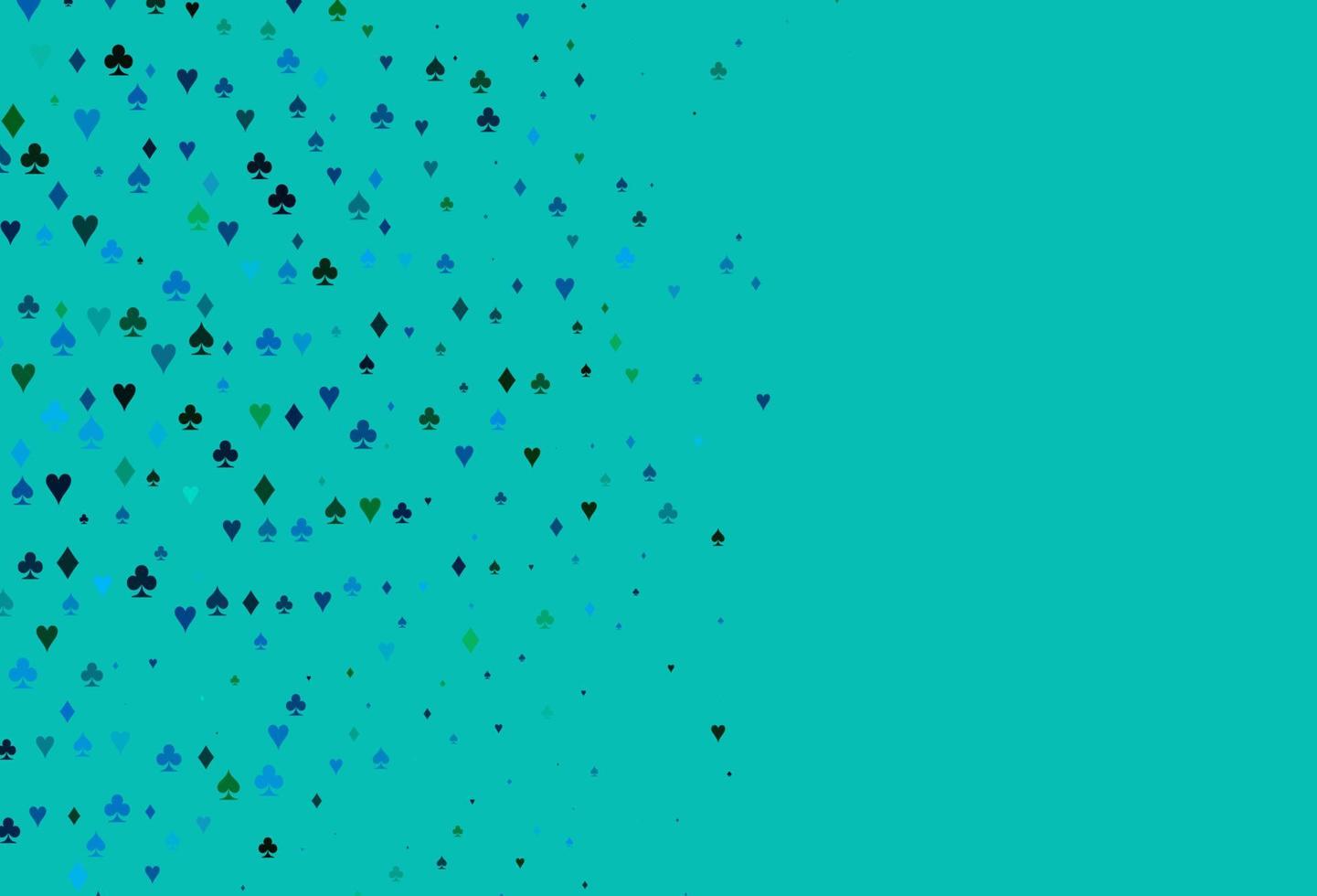 hellblauer, grüner Vektorhintergrund mit Kartenzeichen. vektor