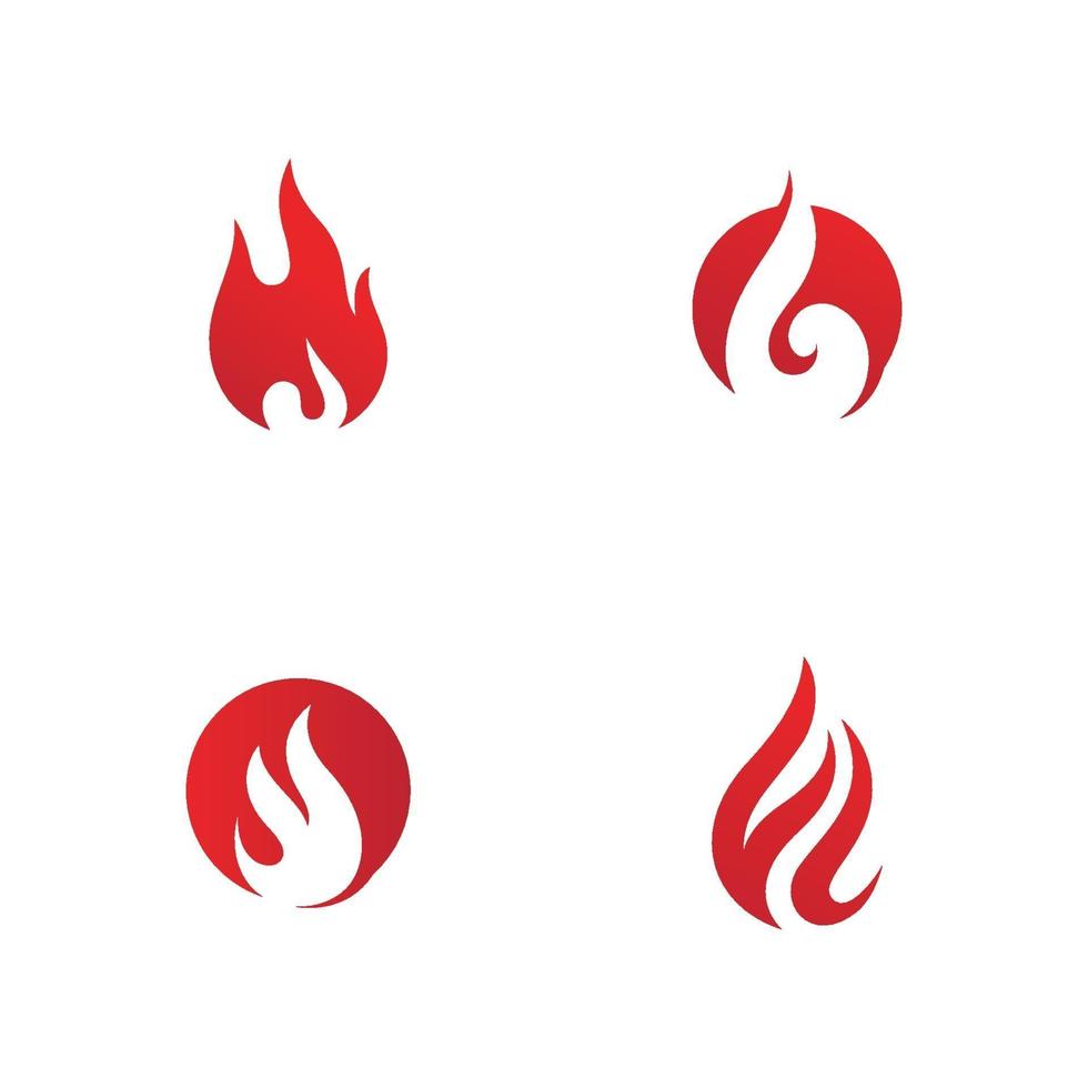 Feuerflamme Logo Vektor-Symbol, Illustration Design-Symbol vektor