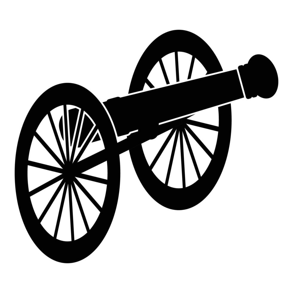 altes Kanonensymbol vektor
