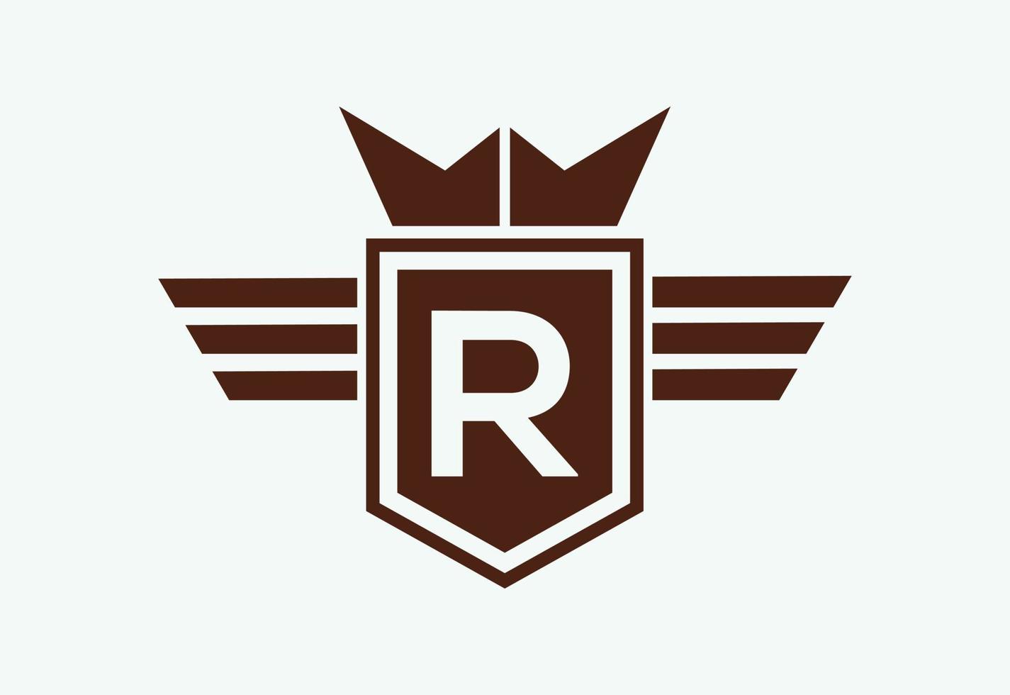 första brev r logotyp design mall, vektor illustration