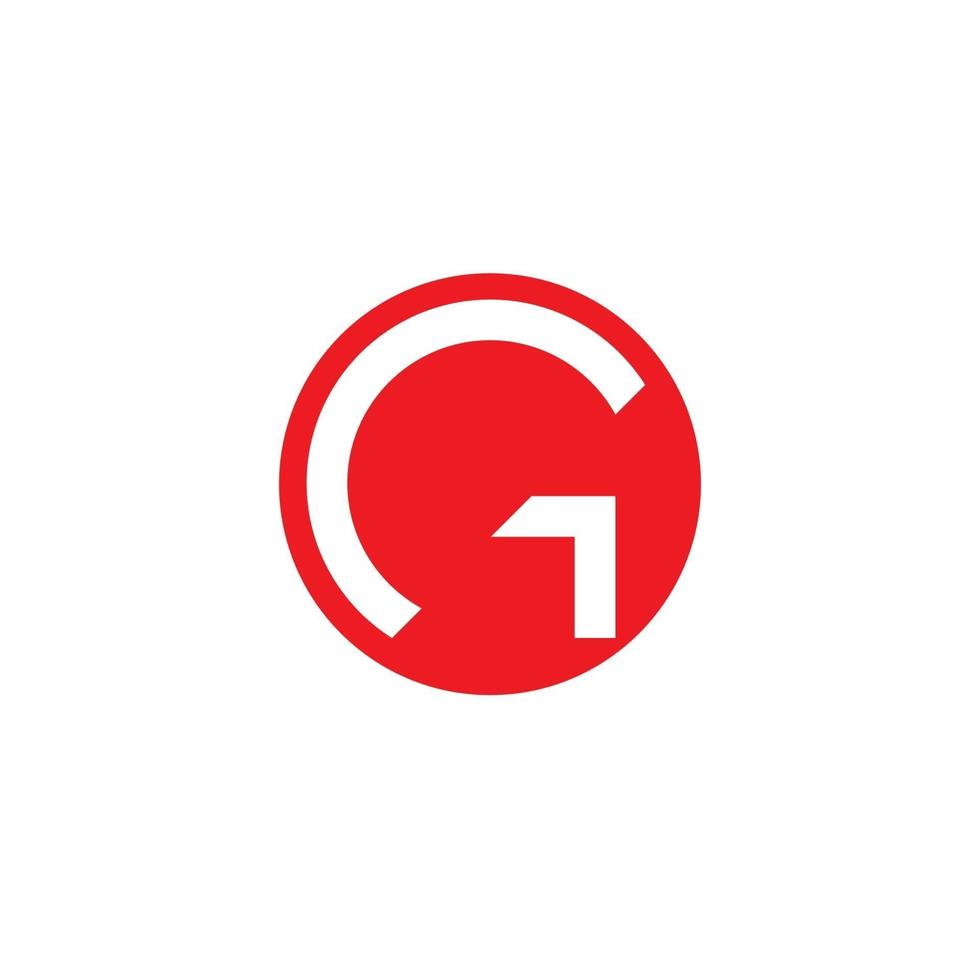 initialer g logo ikon vektor designmall