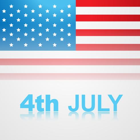 4 juli amerikansk självständighetsdag vektor