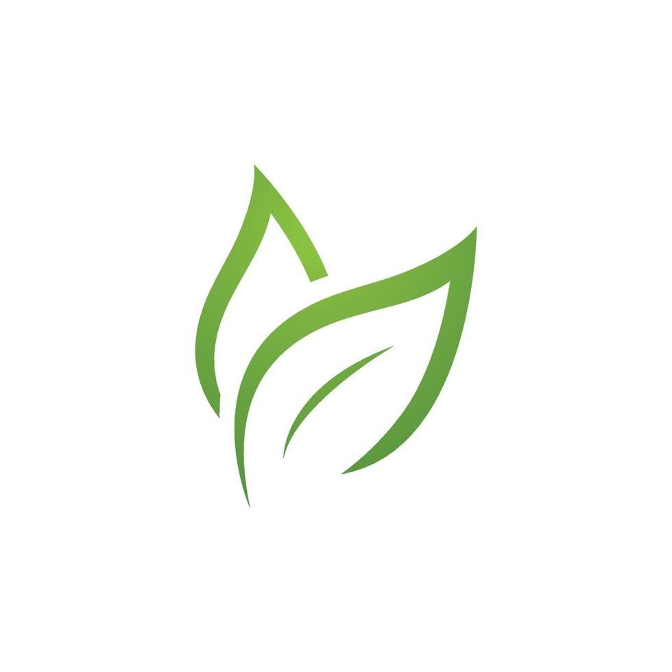 gröna blad logotyp ekologi natur vektor ikon