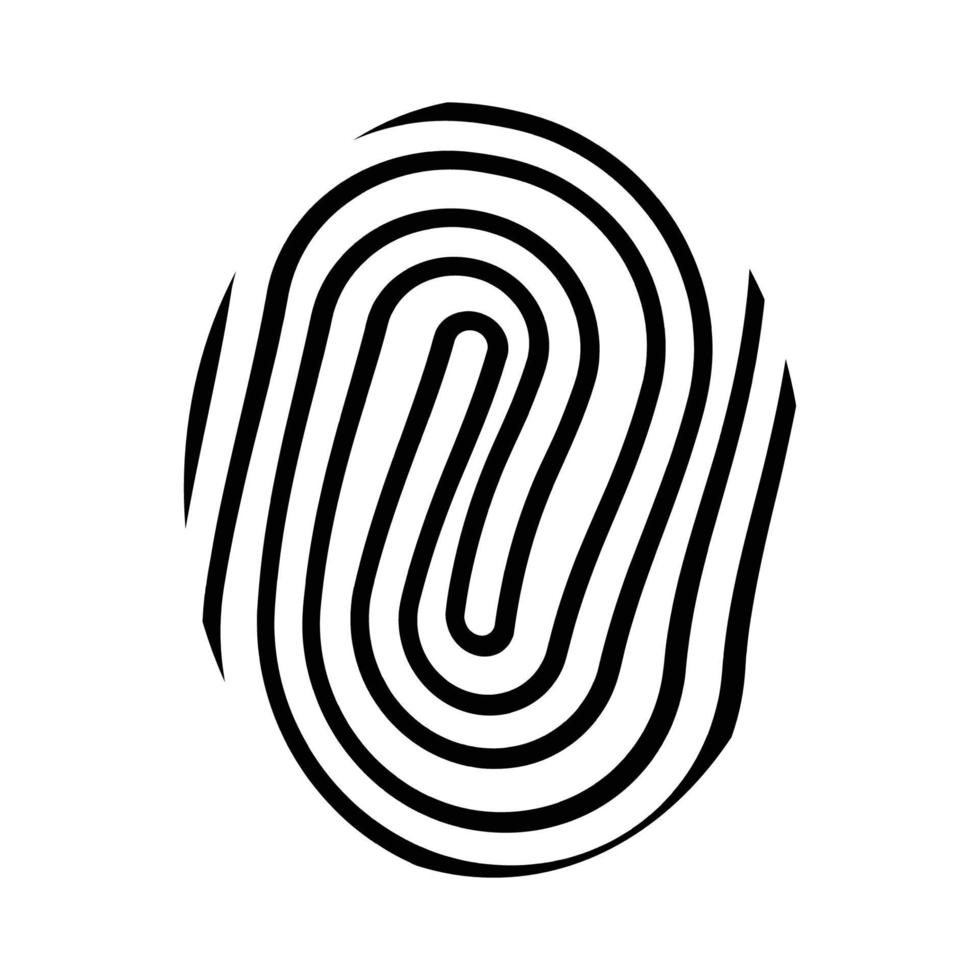 Fingerabdruck Sonde Logo Vektor