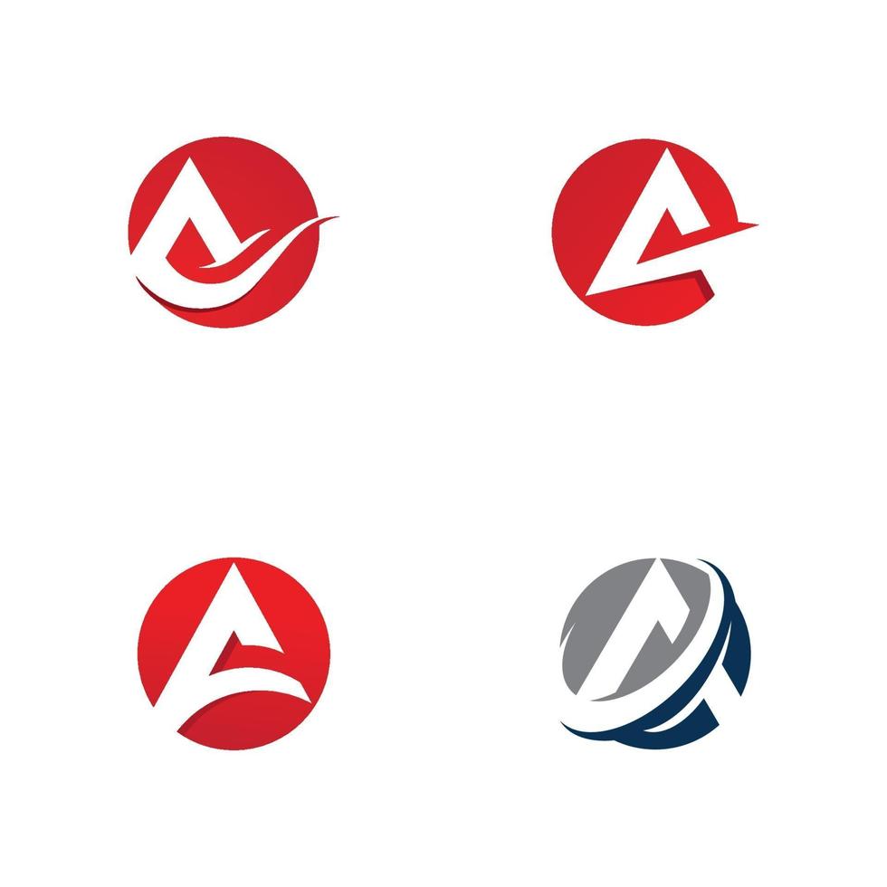 ein Brief Logo Vorlage Vektor Icon Design