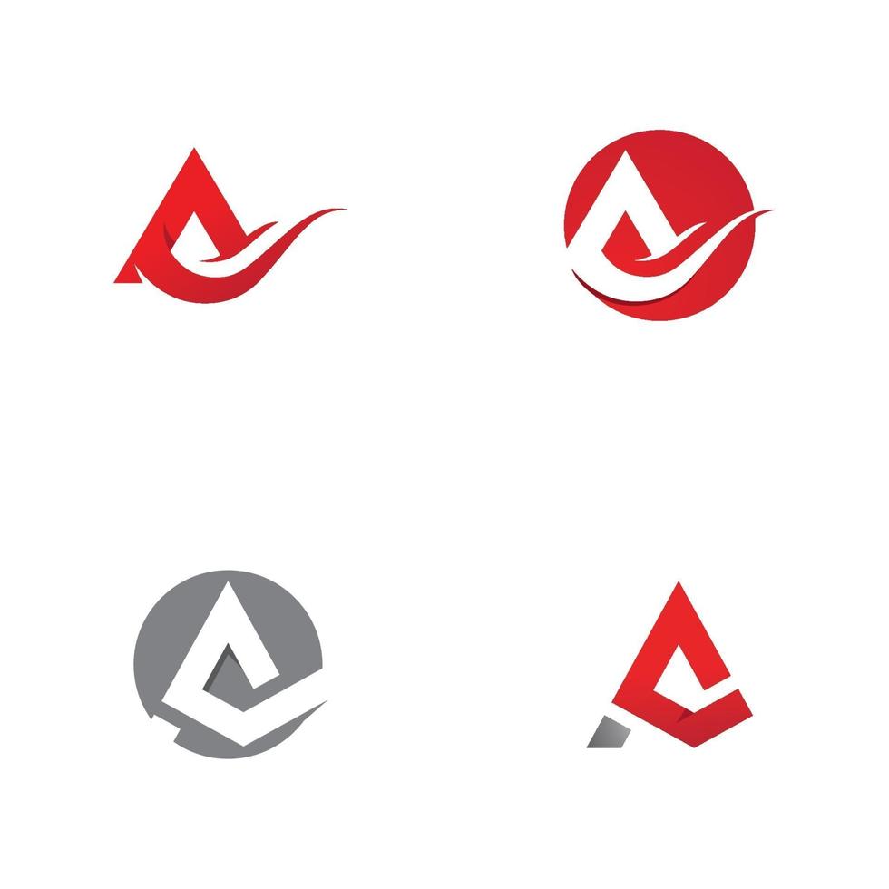 ein Brief Logo Vorlage Vektor Icon Design