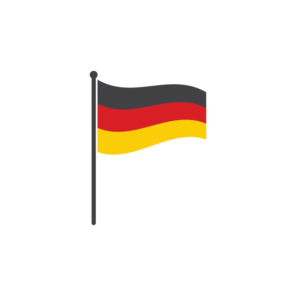 Deutschland Flagge Vektor Illustration Design