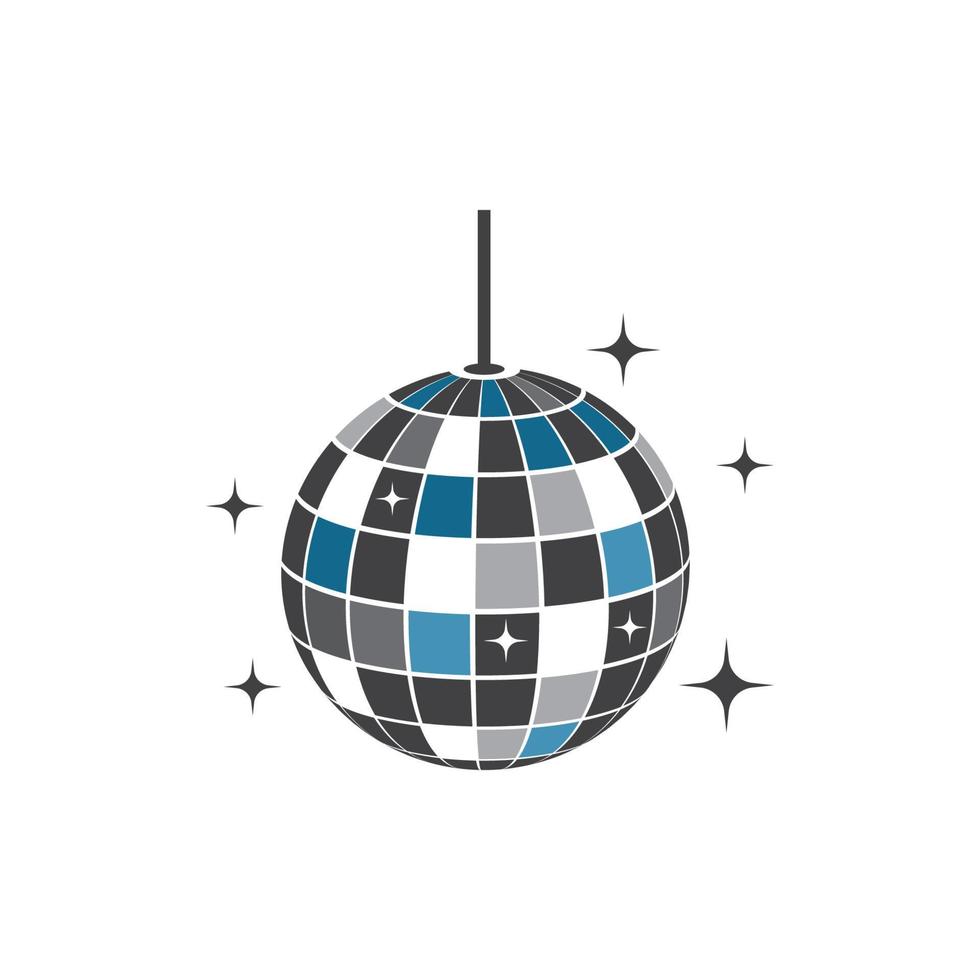 Disko Ball Symbol Vektor Illustration Design