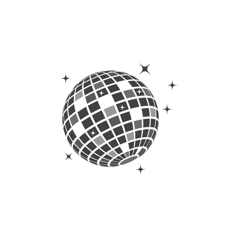 Disko Ball Symbol Vektor Illustration Design