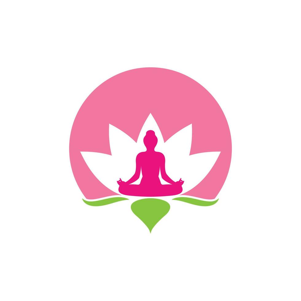 Meditation Logo Vorlage Vektor Symbol