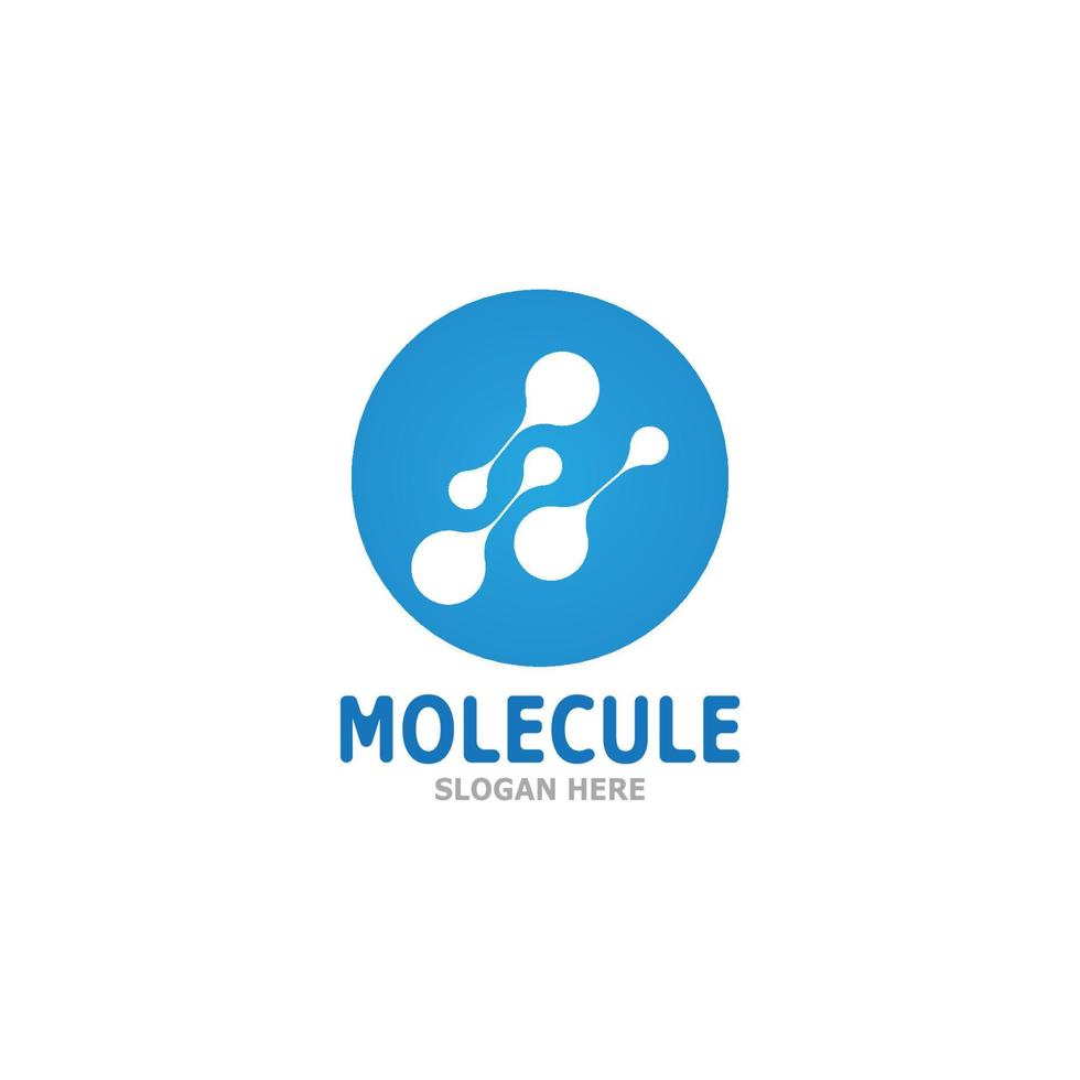 Molekül Logo Vektor Vorlage Illustration