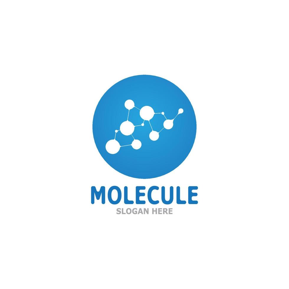 molekyl logotyp vektor mall illustration