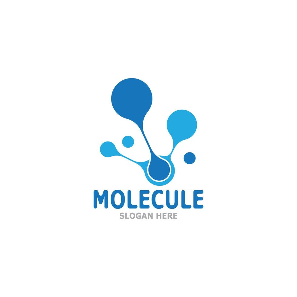 Molekül Logo Vektor Vorlage Illustration