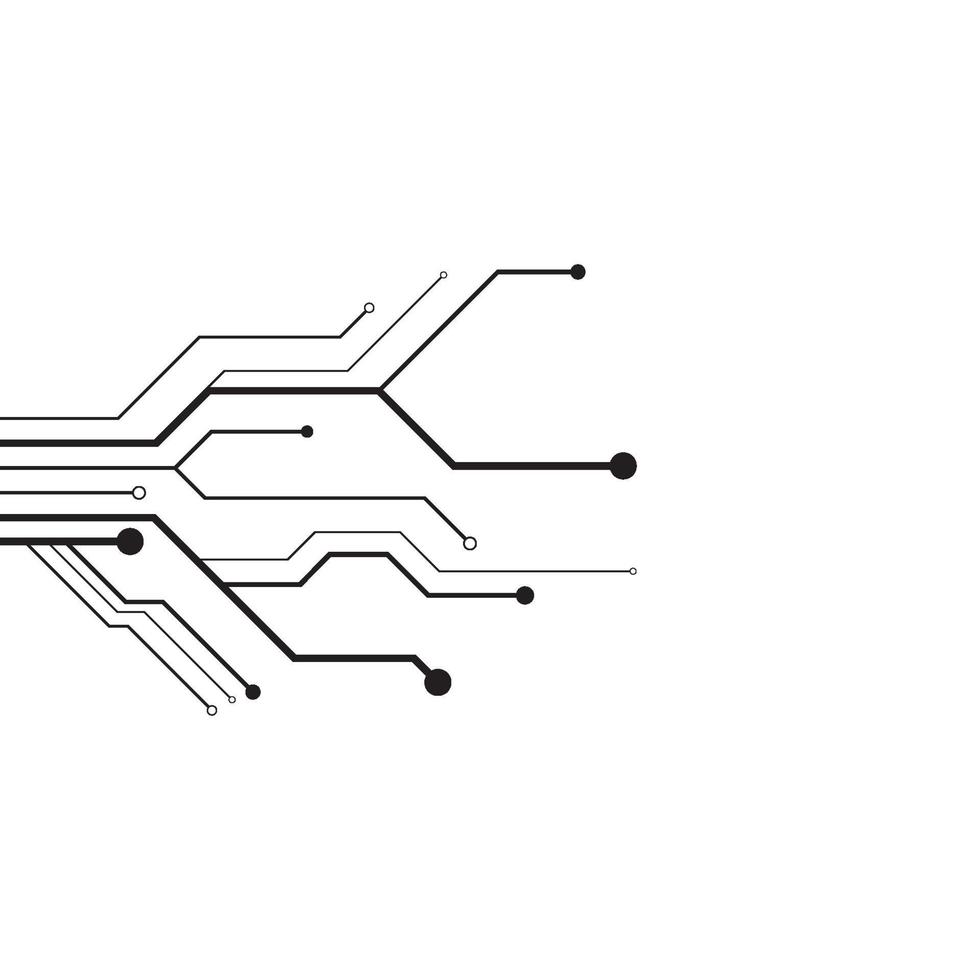 Schaltungsillustrationsdesignvektorsymbollogotechnologie vektor