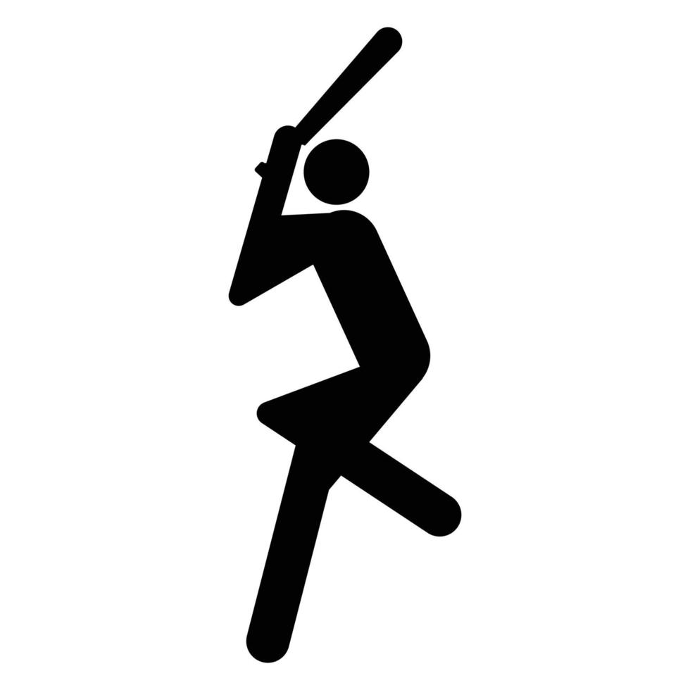 Baseball Spieler Symbol vektor