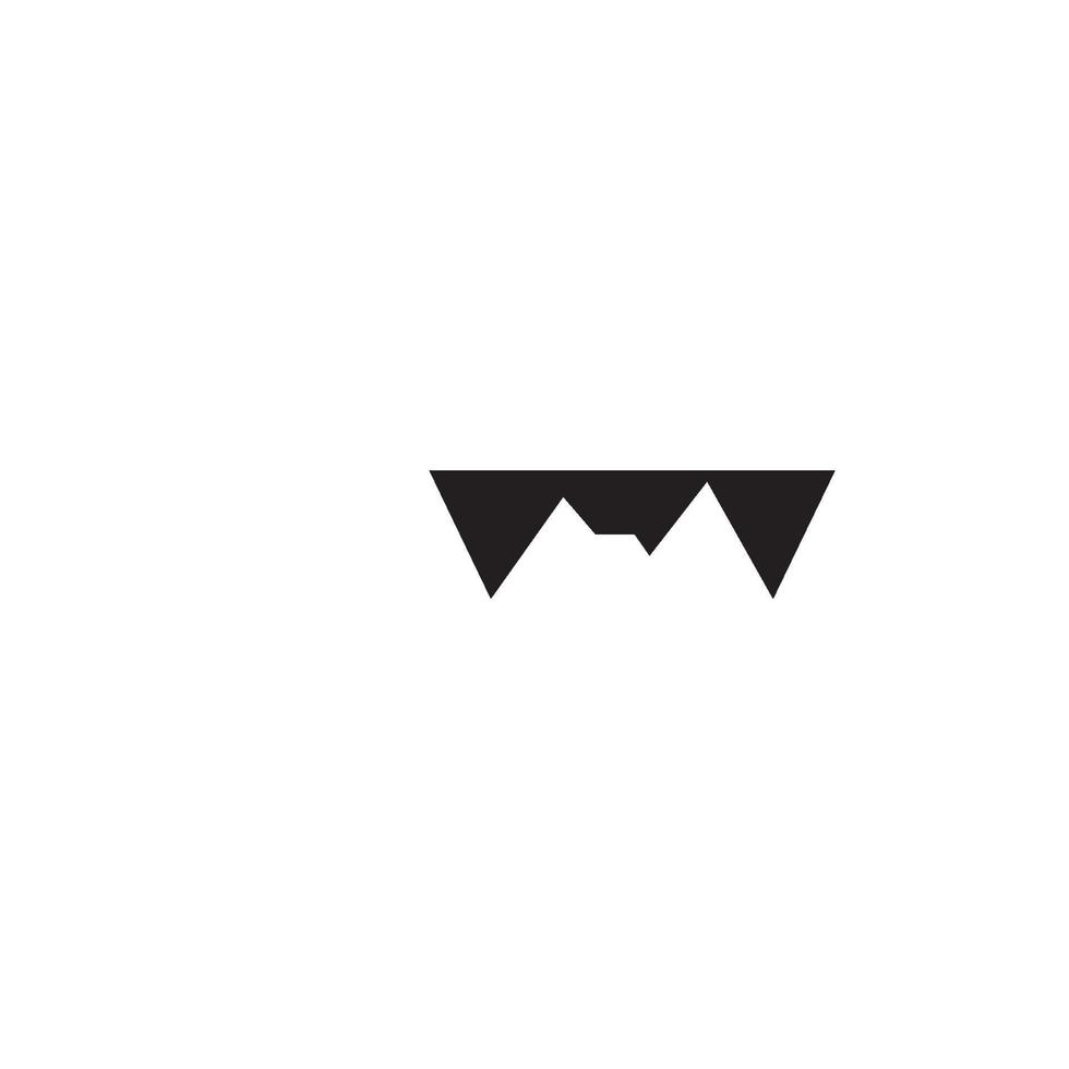 hög berg ikon logotyp affärsmall vektor