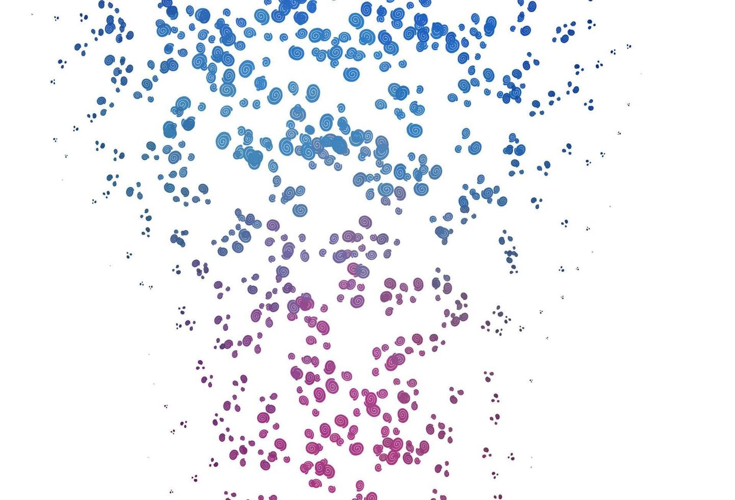 ljusrosa, blått vektormönster med flytande former. vektor