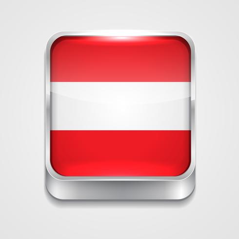 Flagge Österreichs vektor