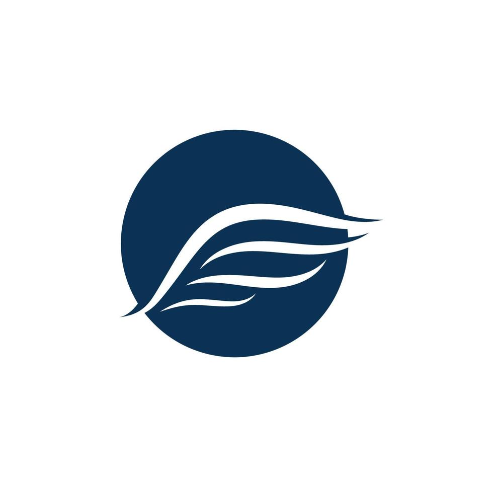 Flügel Logo Vorlage Vektor-Symbol vektor
