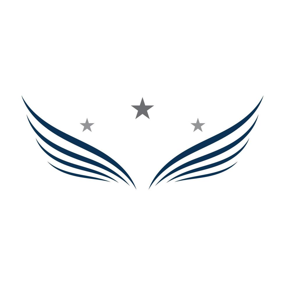 wing logo mall vektor ikon