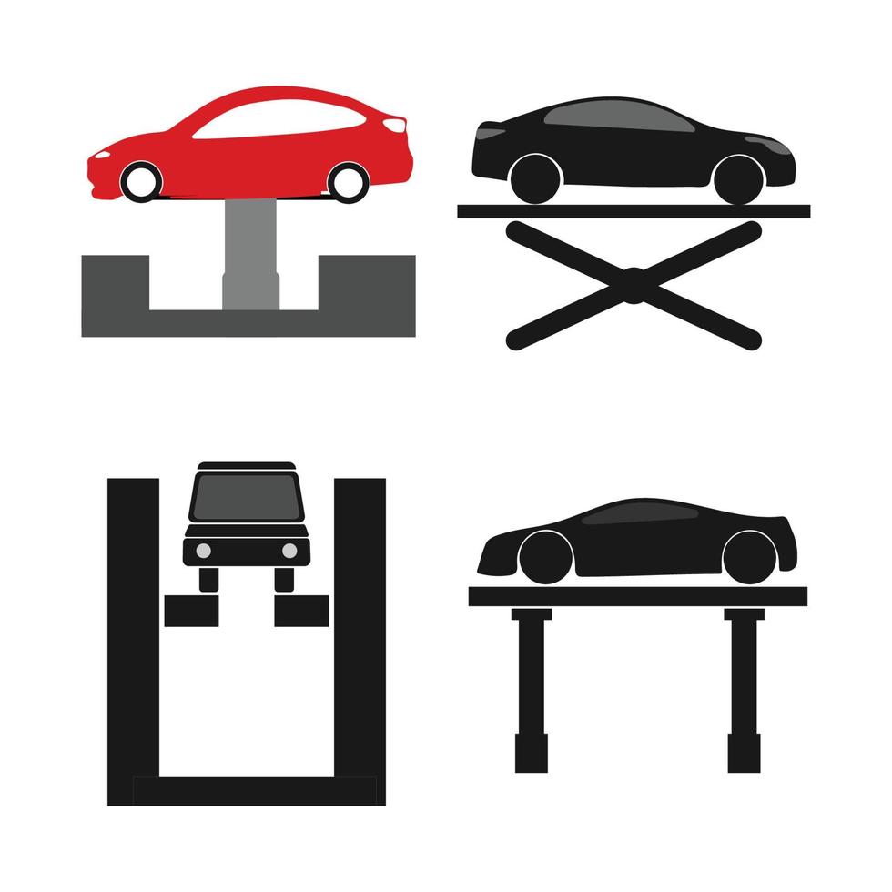 Symbol für hydraulische Hebebühne vektor