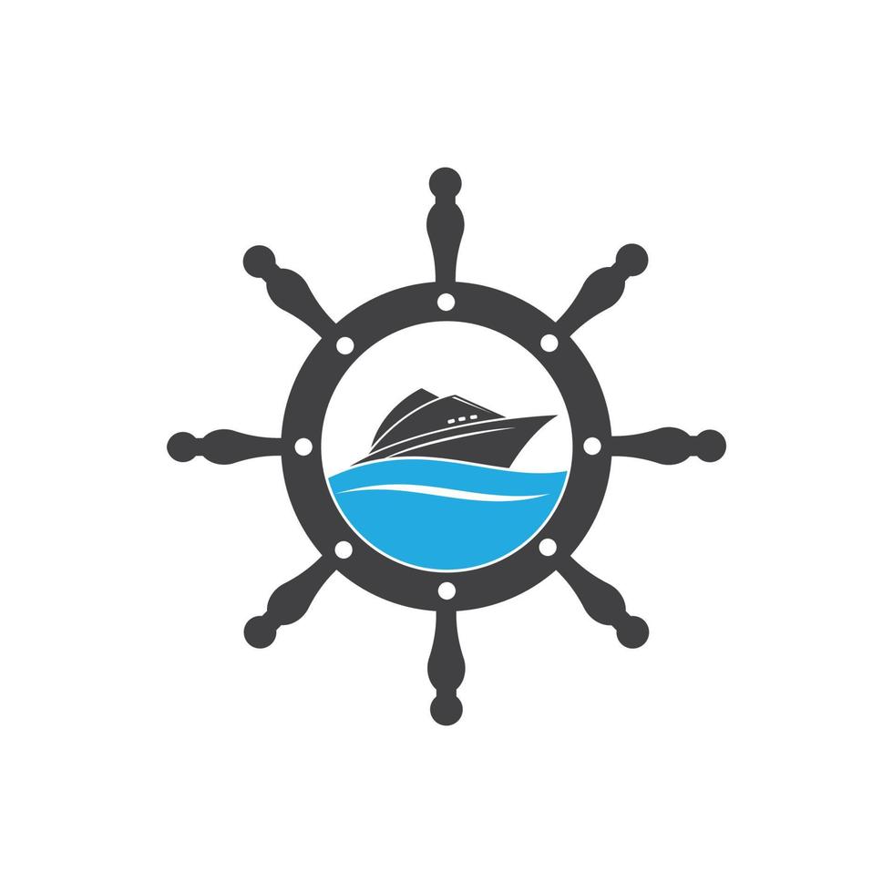 nautisch und maritim Symbol Logo Vektor Illustration