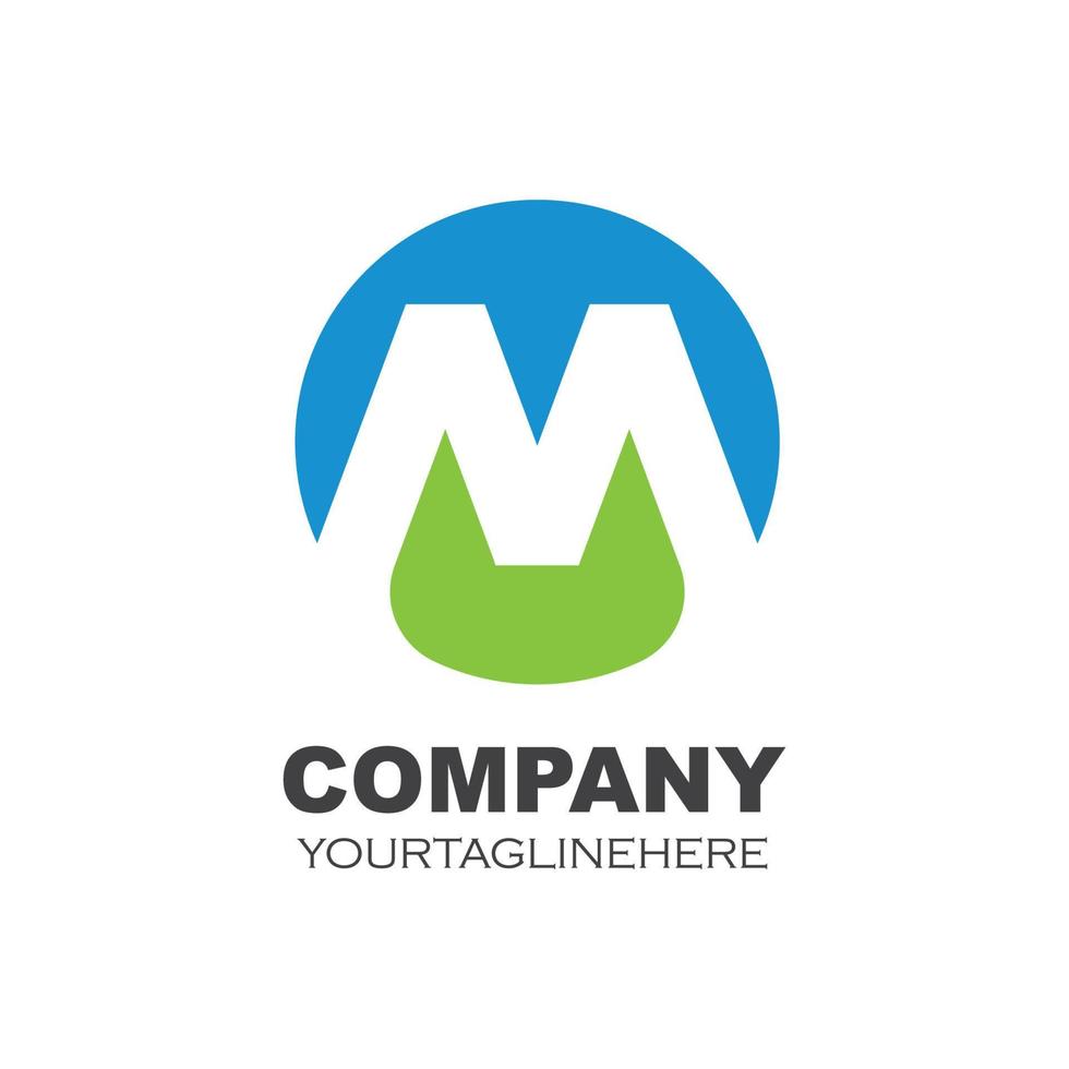 m Brief Logo Symbol Illustration Vektor