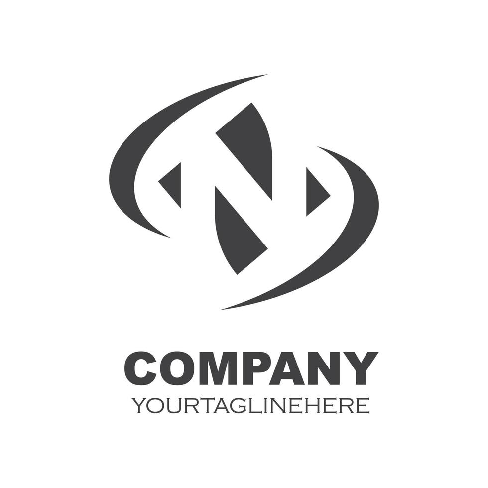 n Brief Logo Symbol Illustration Vektor