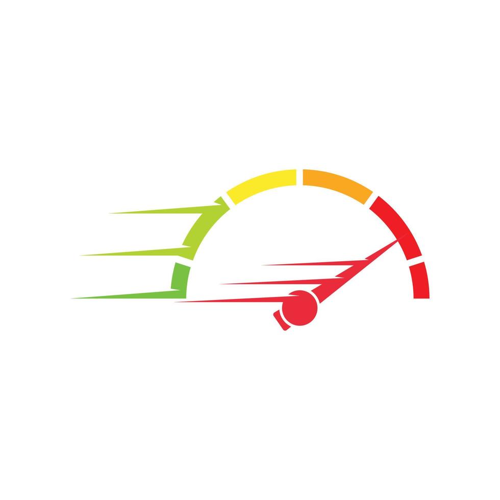 Logo-Symbol für schnellere Geschwindigkeit des Automobilrennkonzepts vektor