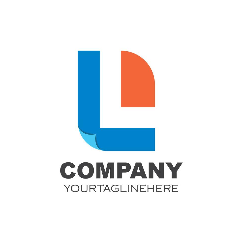 l Brief Logo Symbol Illustration Vektor