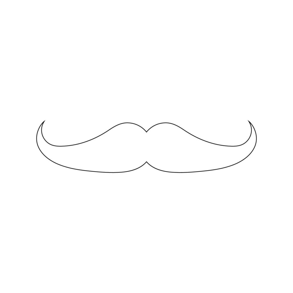 mustasch ikon Vektor