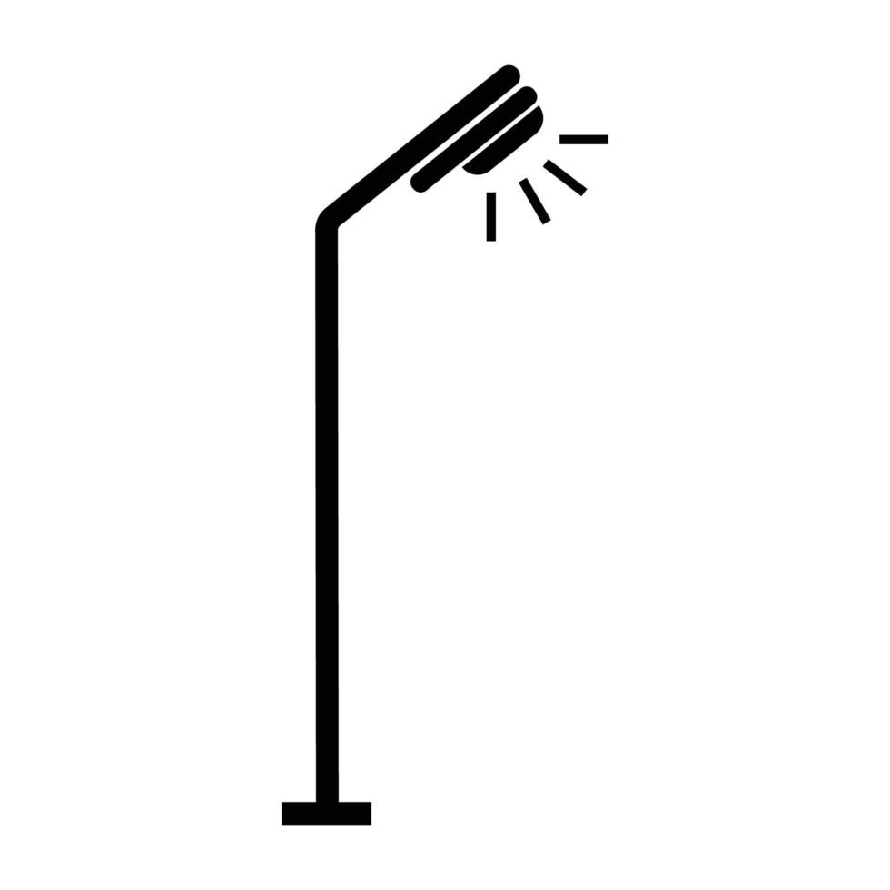 Straße Beleuchtung Lampe Symbol vektor