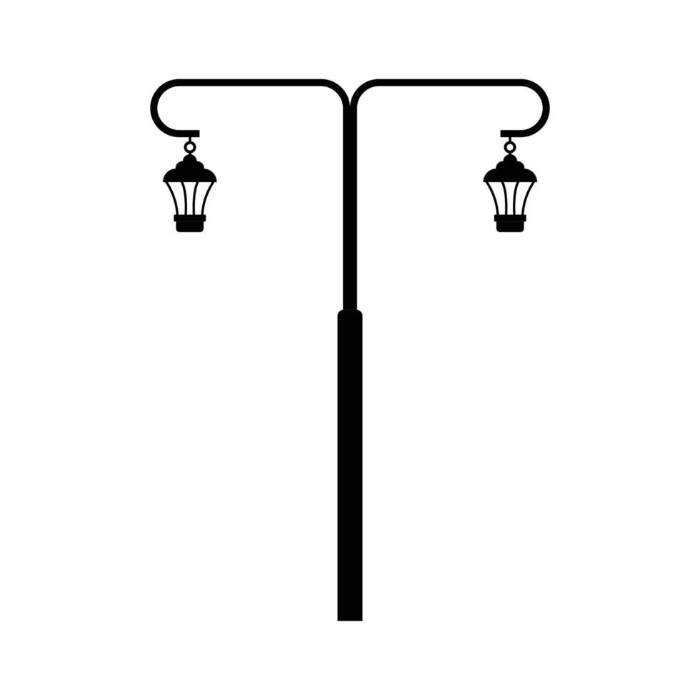 Straße Beleuchtung Lampe Symbol vektor