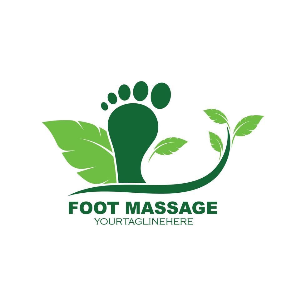 Fuß Illustration Logo Vektor zum Geschäft Masseur Design
