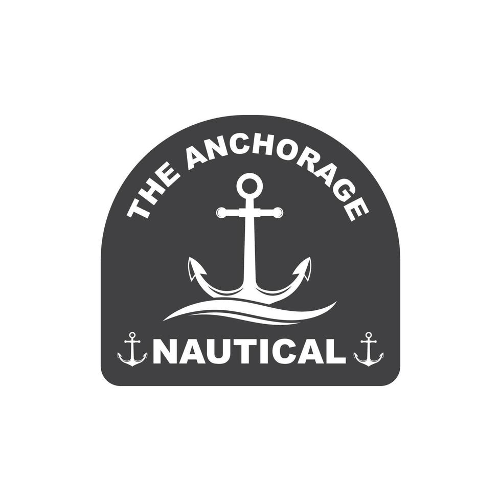 Lenkung Schiff Vektor Logo Symbol von nautisch maritim