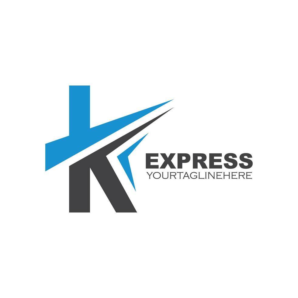 k Brief Logo Symbol Illustration Vektor