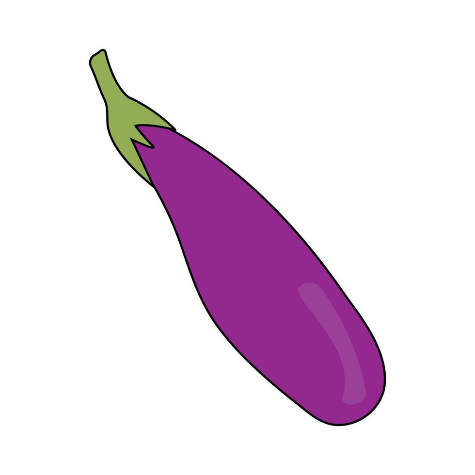 aubergine ikon vektor