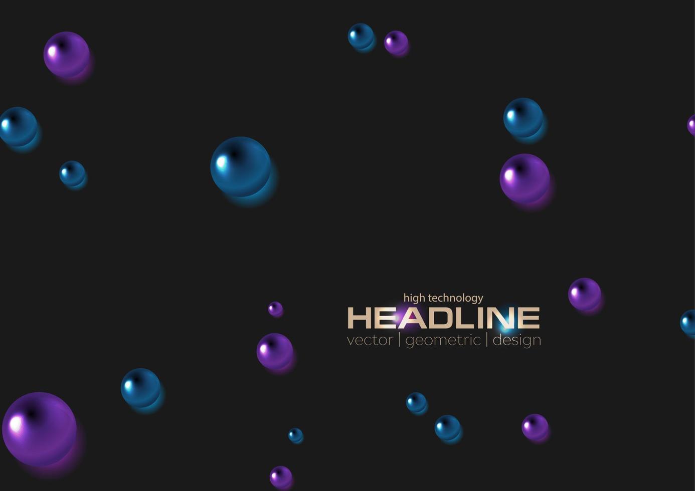 abstrakt Hintergrund mit dunkel violett und Blau Perlen vektor