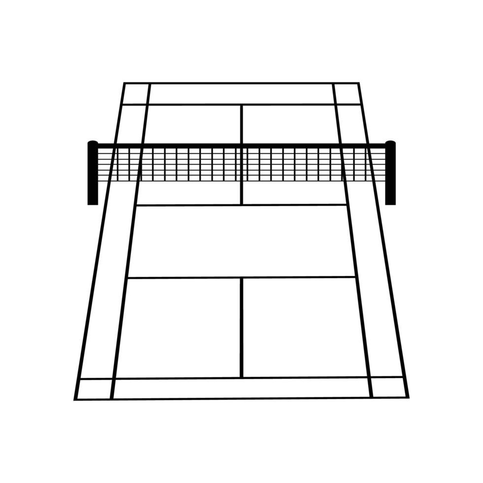 Badminton-Symbolvektor vektor