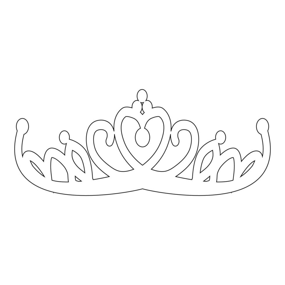 Braut Krone Symbol Vektor
