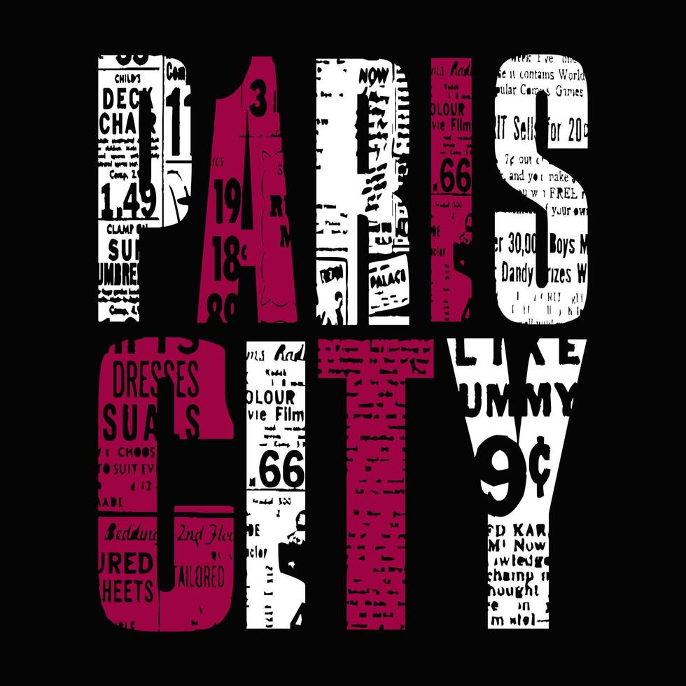 paris text, mall, logotyp vektor design