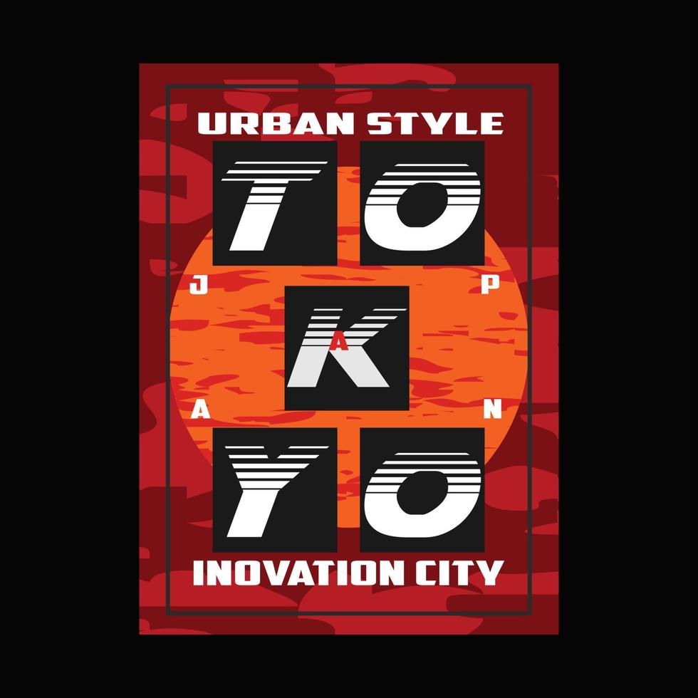 Vektor Tokyo Text Symbol, Logo Vorlage Design