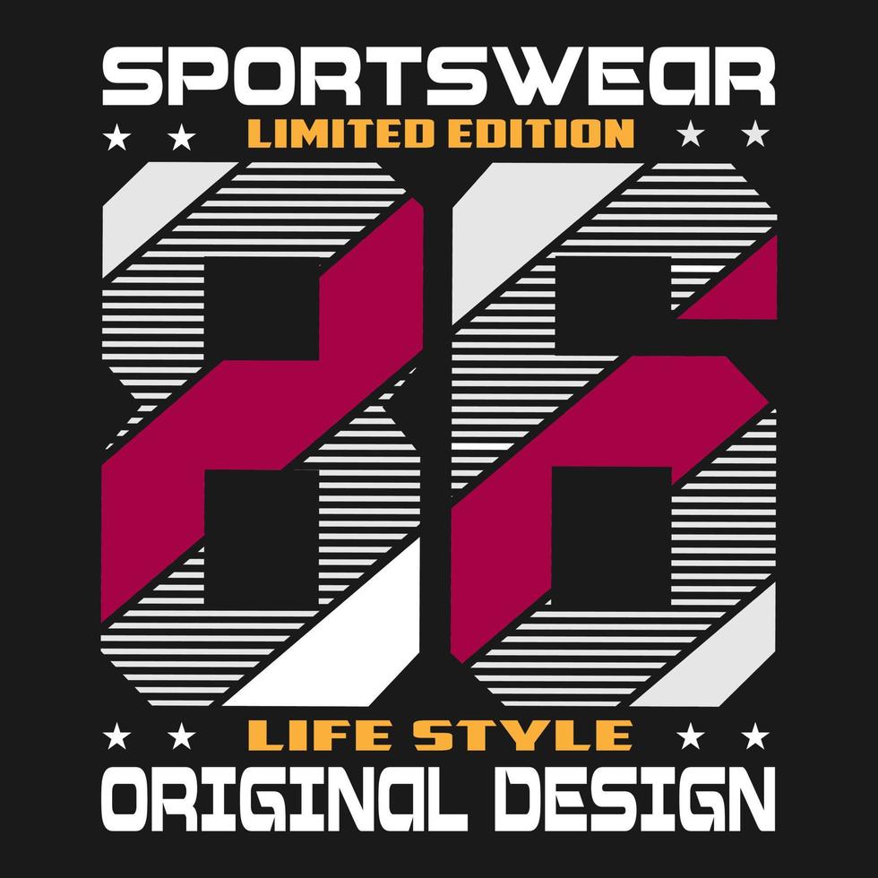 Vektor Sport Logo, Text Typografie Design