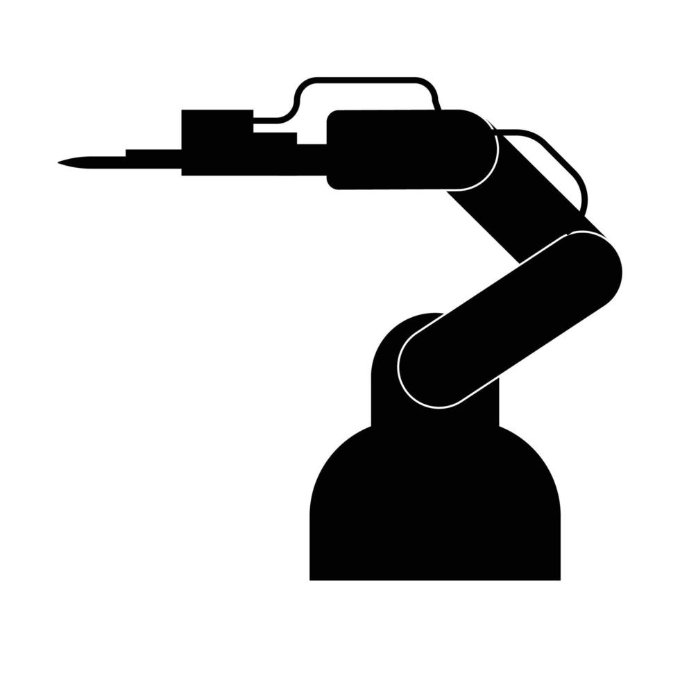 industriell Roboter Symbol Vektor
