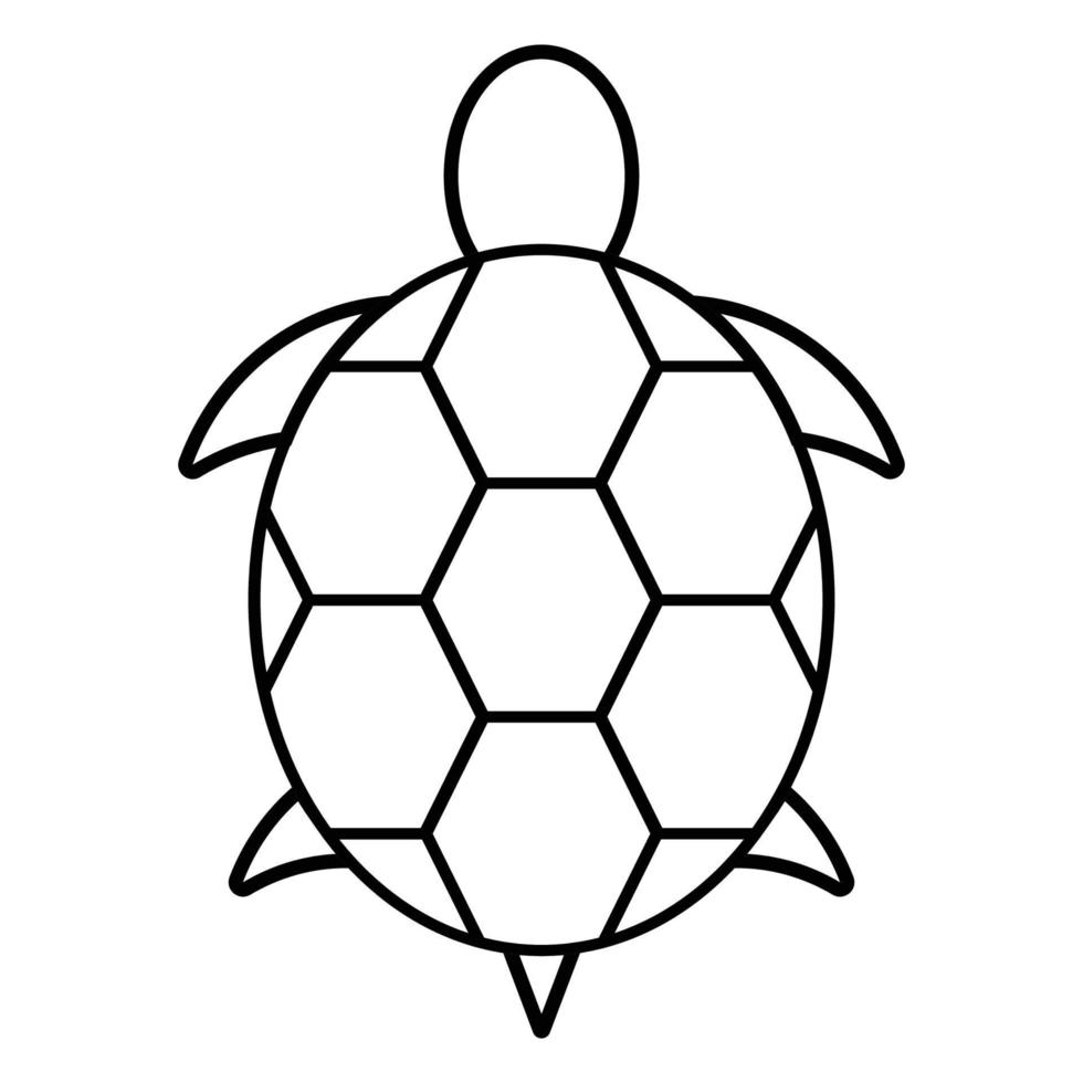 Symbolvektor für Schildkröten vektor