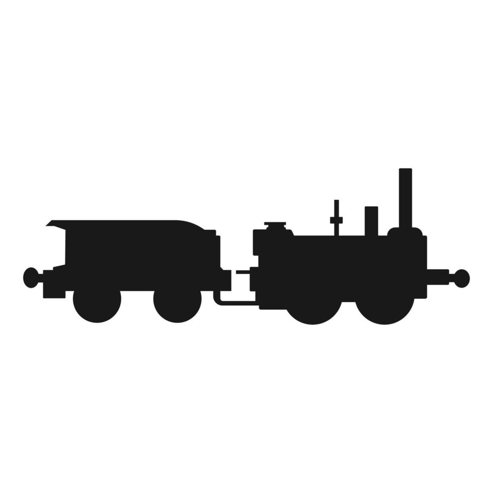 Dampf Lokomotive Symbol vektor