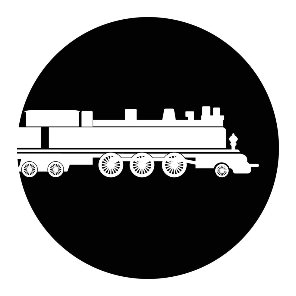 Dampf Lokomotive Symbol vektor