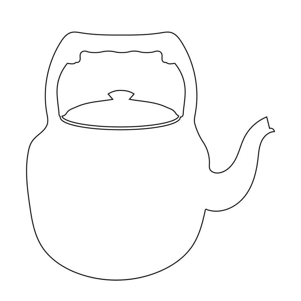 Symbolvektor für Teekanne vektor
