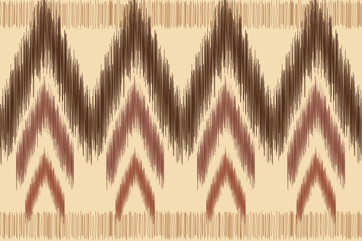 etnisk ikat tyg mönster geometrisk stil.afrikansk ikat broderi etnisk orientalisk mönster brun grädde bakgrund. abstrakt, vektor, illustration.för textur, kläder, inslagning, dekoration, matta. vektor