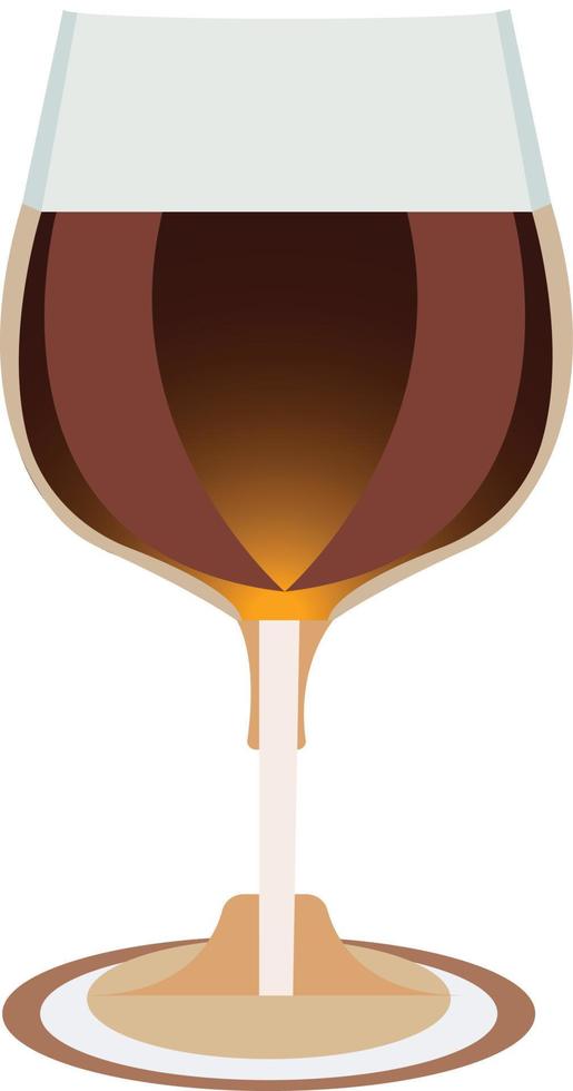 tecknad serie vin glas ikon modern minimal platt vektor